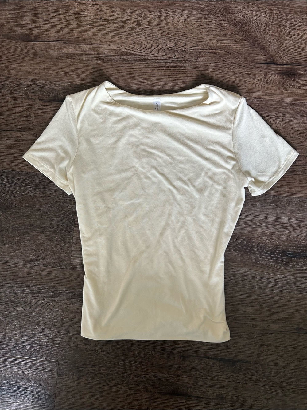 Butter Yellow Fitted Tee